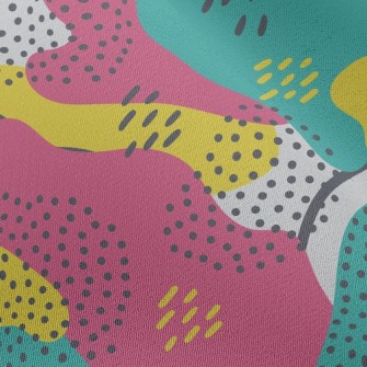 Irregular Dots Abstract Chiffon