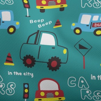 Car On Road Dobby
