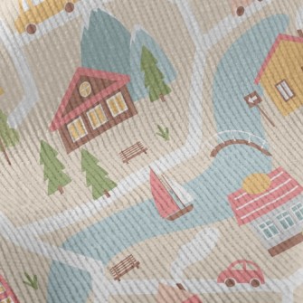 European Style Riverside Cabin Standard Corduroy
