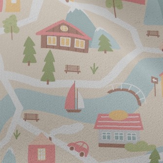 European Style Riverside Cabin Chiffon