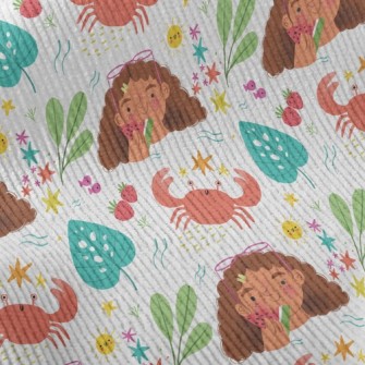 Girl Eating Watermelon To Cool Standard Corduroy