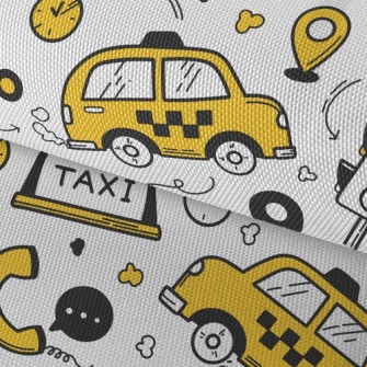 Taxi That Takes People Everywh Waterproof Oxford
