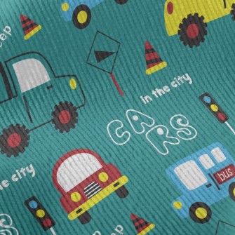 Car On Road Standard Corduroy