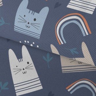 Cute Big-faced Cat Waterproof Oxford