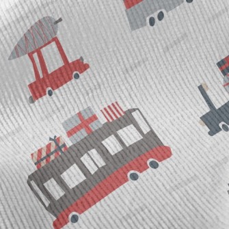 Large Truck Transporting Cargo Standard Corduroy