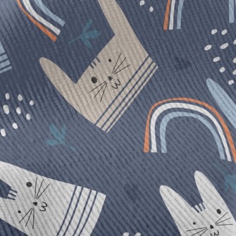 Cute Big-faced Cat Standard Corduroy