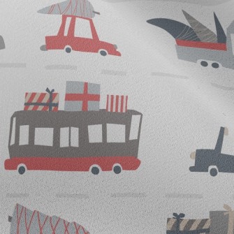 Large Truck Transporting Cargo Chiffon