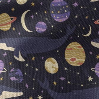 Big Whale And Planet Waterproof Canvas