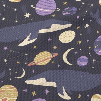 Big Whale And Planet Birdseye Piqué