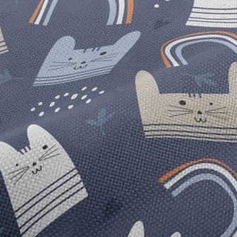 Cute Big-faced Cat Performance Linen