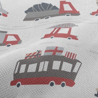 Large Truck Transporting Cargo Performance Linen