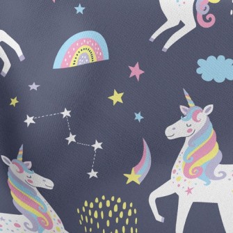 Rainbow Color Unicorn Stretch Ponte