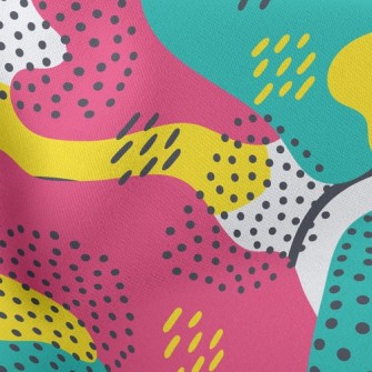 Irregular Dots Abstract Stretch Ponte