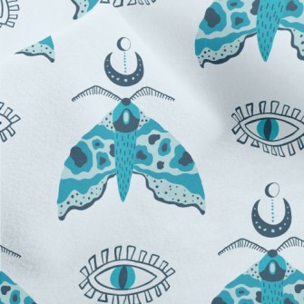 Mysterious Eyes And Rare Moths Micro Fleece
