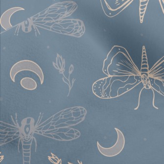 Moths And Dragonflies Micro Fleece