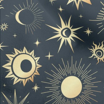 Mysterious Lines Sun Stars Micro Fleece