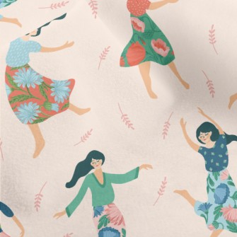 Happy Dancing Women Micro Fleece