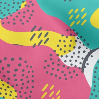 Irregular Dots Abstract Micro Fleece