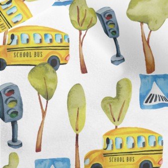 Good Morning School Bus Micro Fleece