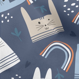 Cute Big-faced Cat Micro Fleece