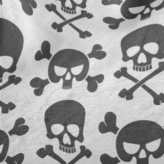Skull Jumping Up And Down Minky