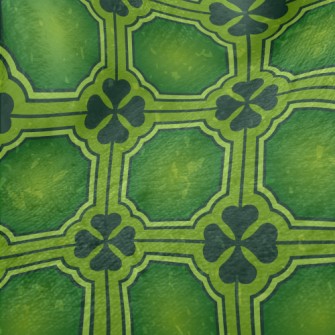 Clover Leaf Tiles Minky