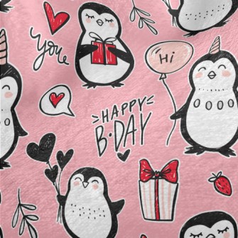 Penguin Celebrates Birthday Minky