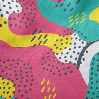 Irregular Dots Abstract Minky
