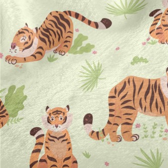 Tiger Playing In The Grassland Minky