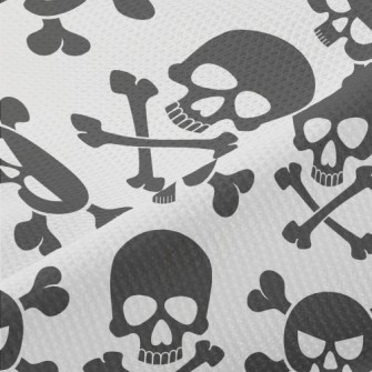 Skull Jumping Up And Down Piqué
