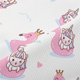 Unicorn Flamingo Swim Ring Piqué