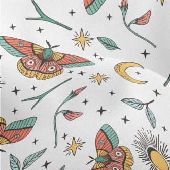 Mysterious Pattern Moth Lightweight Performance Linen