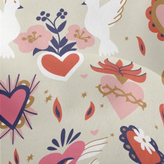 Sacred White Bird Totem Lightweight Performance Linen