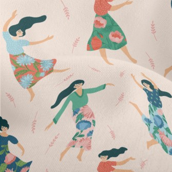 Happy Dancing Women Lightweight Performance Linen