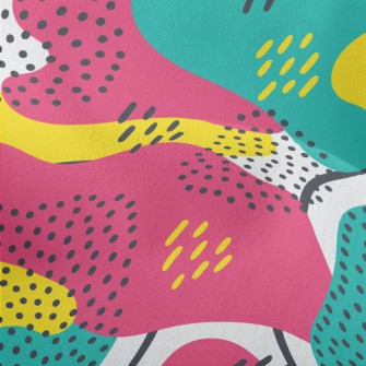 Irregular Dots Abstract Lightweight Performance Linen
