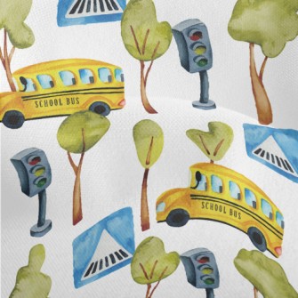 Good Morning School Bus Lightweight Performance Linen