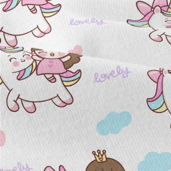 Unicorn And Little Girl Modern Jersey