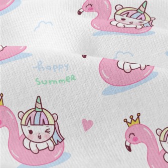 Unicorn Flamingo Swim Ring Modern Jersey