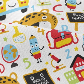 Cute Leopard Goes To School Modern Jersey