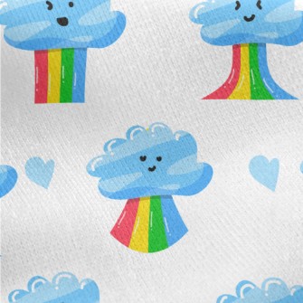 Changeable Expressions Clouds  Jersey Backed Fleece
