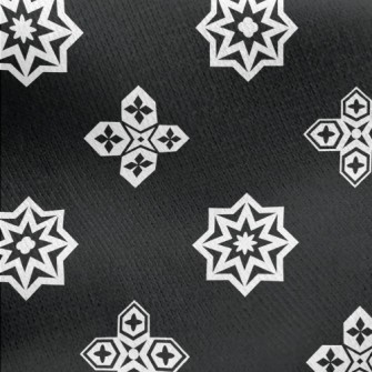 Polygonal Flower Shape Jersey Backed Fleece