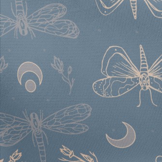 Moths And Dragonflies Pongee
