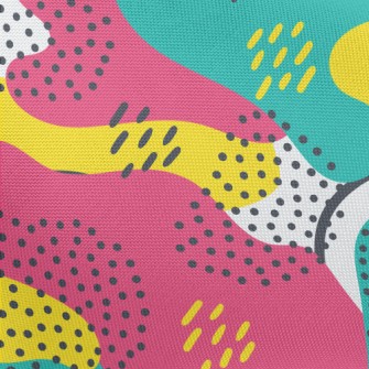 Irregular Dots Abstract Pongee