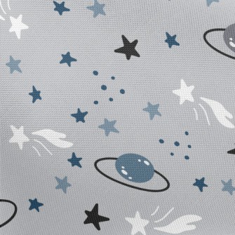 Cartoon Stars Planet Pongee