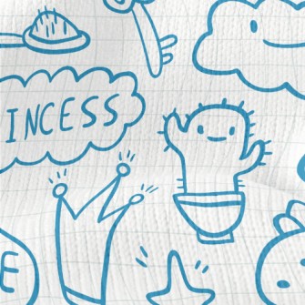 Cute Things Doodles Stretch Jersey