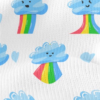 Changeable Expressions Clouds  Stretch Jersey