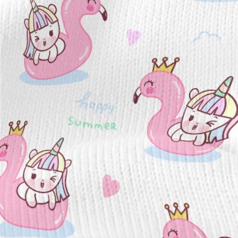 Unicorn Flamingo Swim Ring Stretch Jersey