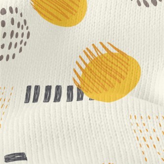 Art Circle Lines Stretch Jersey