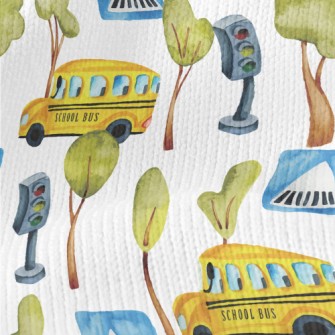 Good Morning School Bus Stretch Jersey