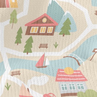 European Style Riverside Cabin Stretch Jersey